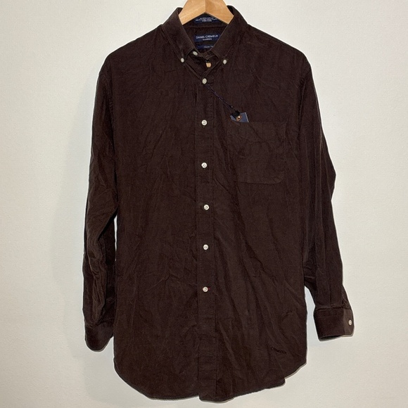 Daniel Cremieux Other - Daniel Cremieux Brown Corduroy Button Down Longsleeve Collared Shirt Size M
